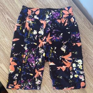 POP Fit Multicolor Floral Athletic Shorts